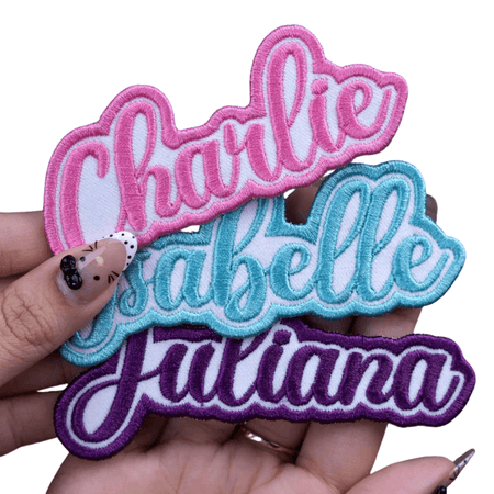 Name Embroidered Patch Sample