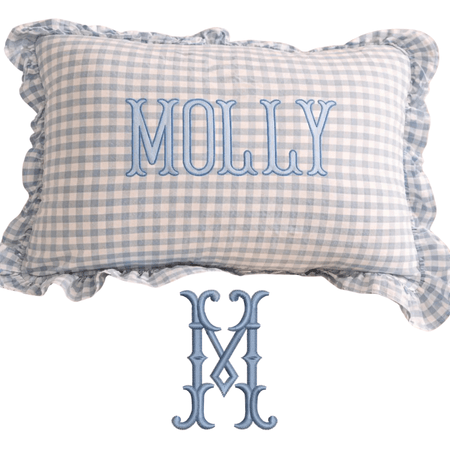 Pillow Embroidery Digitizing Sample